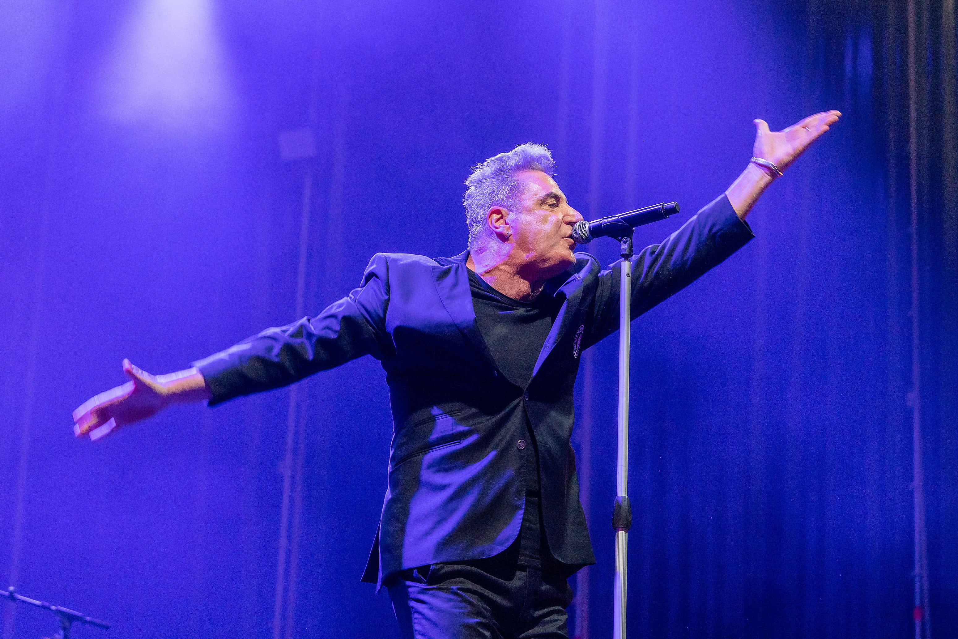 El cantante y compositor José María Sanz &#039;Loquillo&#039; durante su actuación en el Festival Sonorama Ribera