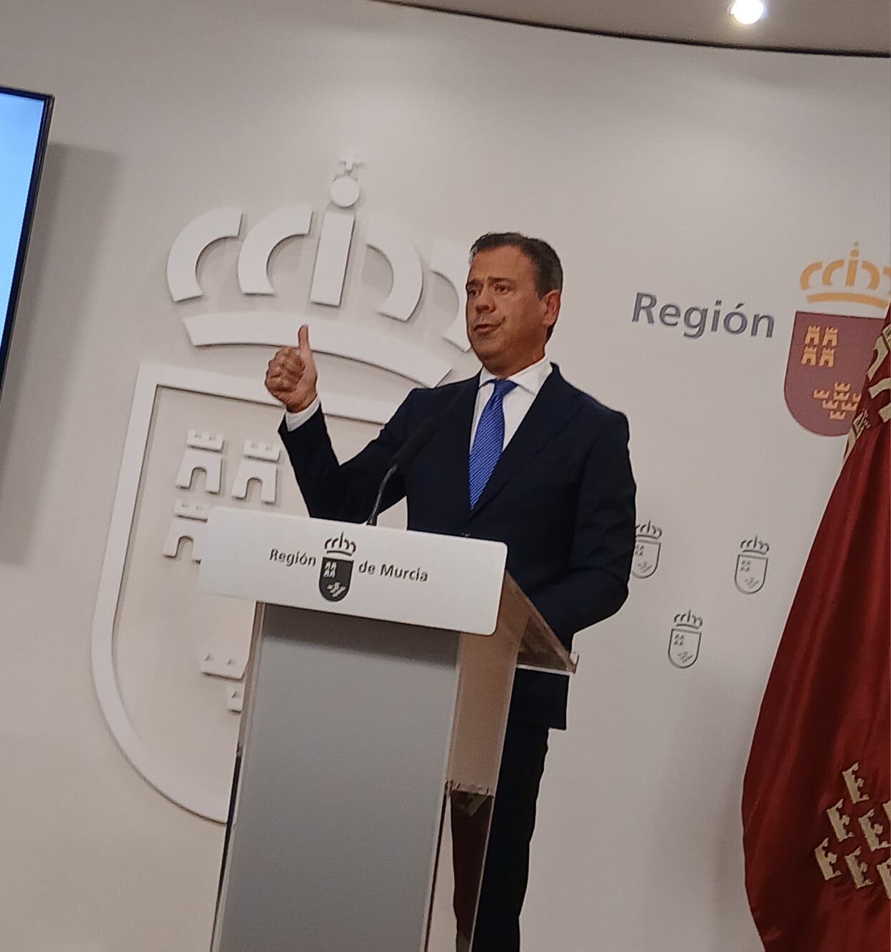 El portavoz del Gobierno, Marcos Ortuño