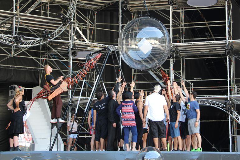 Cirque du Soleil ultima els assajos abans de l'estrena d'Scalada Storia el dissabte.