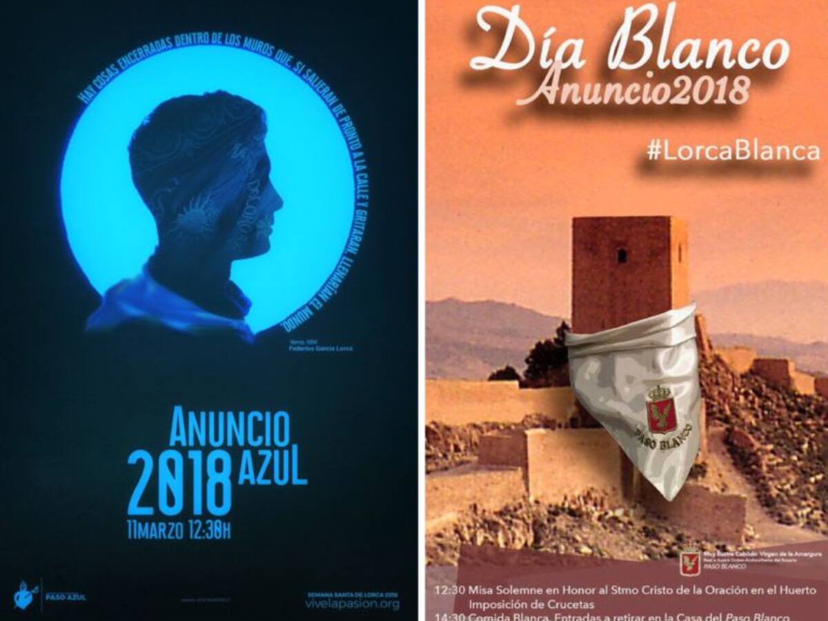 Azules y blancos "anuncian" la Semana Santa de Lorca este domingo