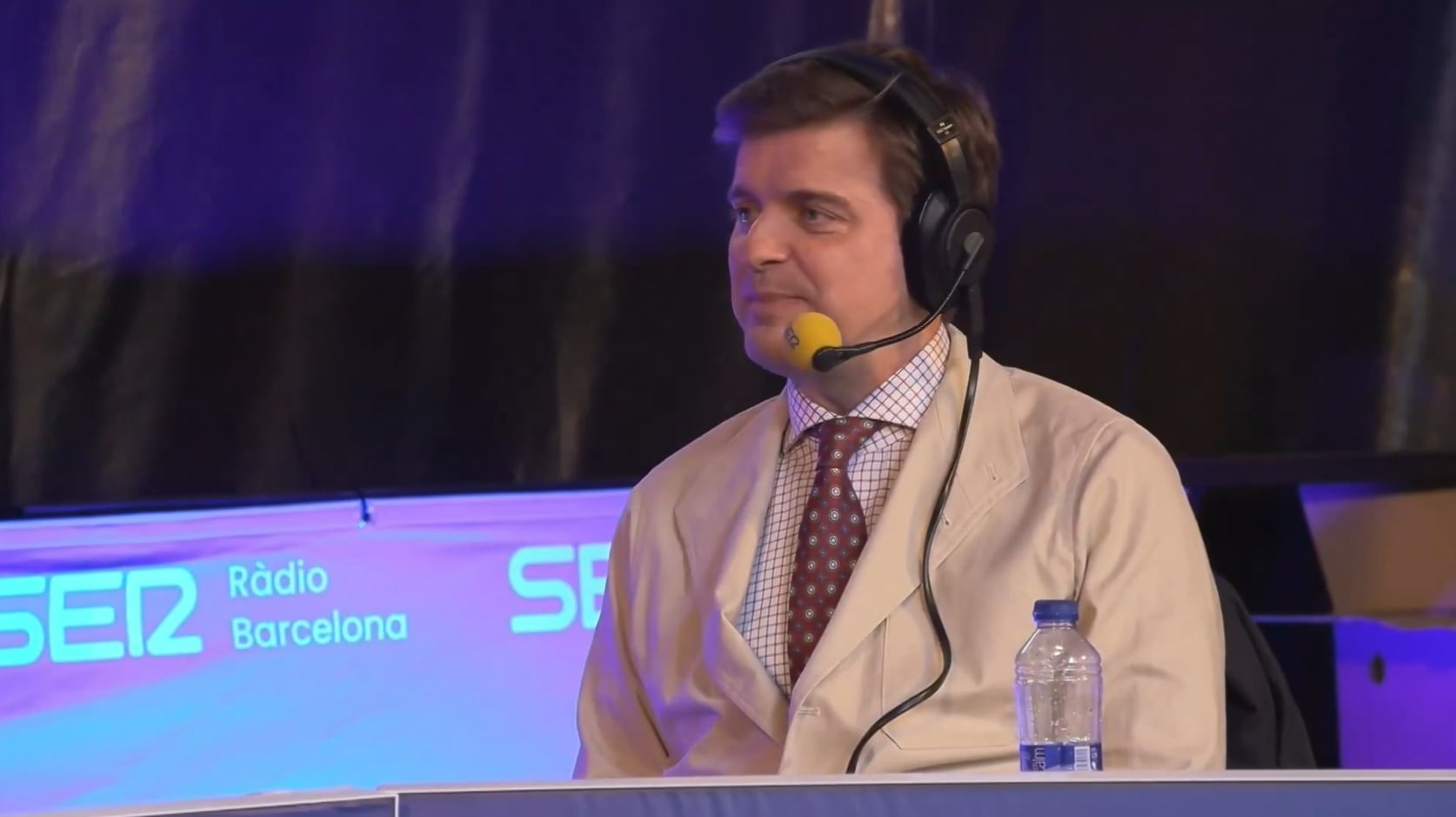 El presentador de televisión Marc Giró durante su entrevista en 'La Ventana'.