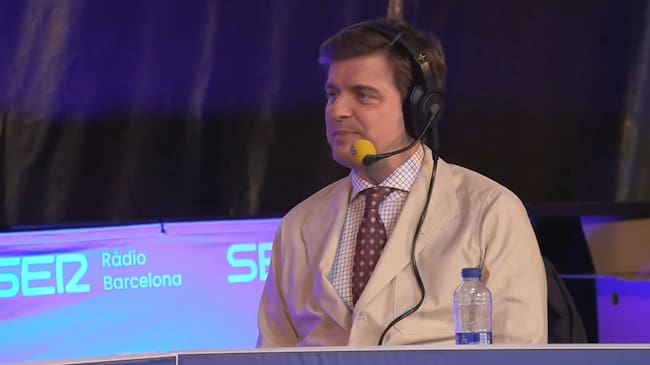 El presentador de televisión Marc Giró durante su entrevista en 'La Ventana'.