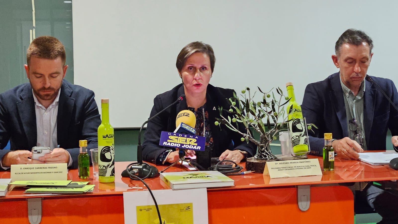 Momento de la intervención de la delegada de Agricultura