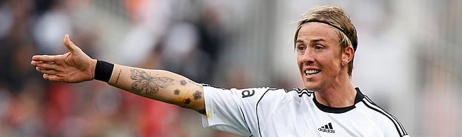 Guti, durante un partido con el Besiktas