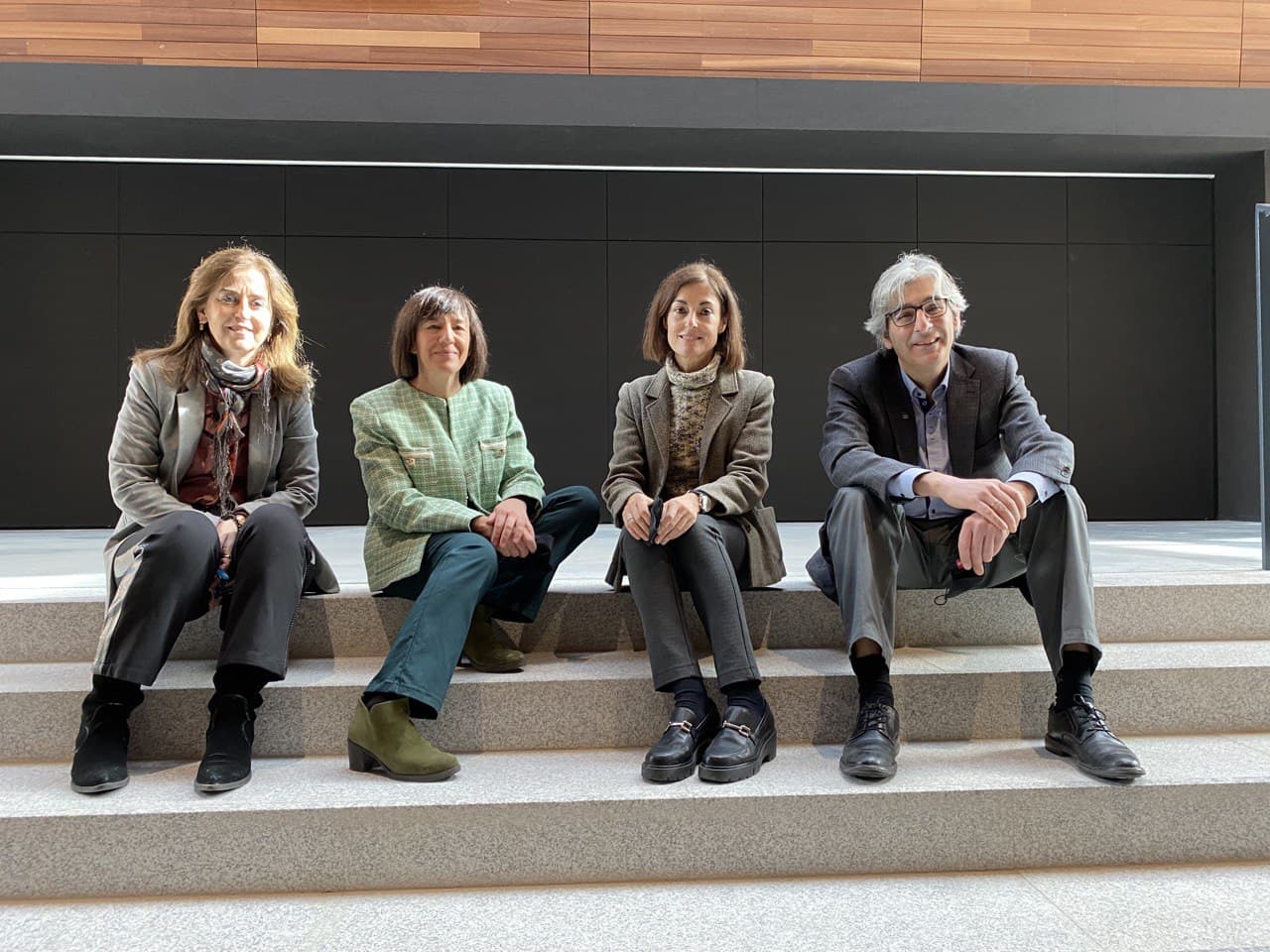 De izqda. a drcha. Matilde Alonso, Helena Catán, Azucena Escudero y Benjamín Sahelices