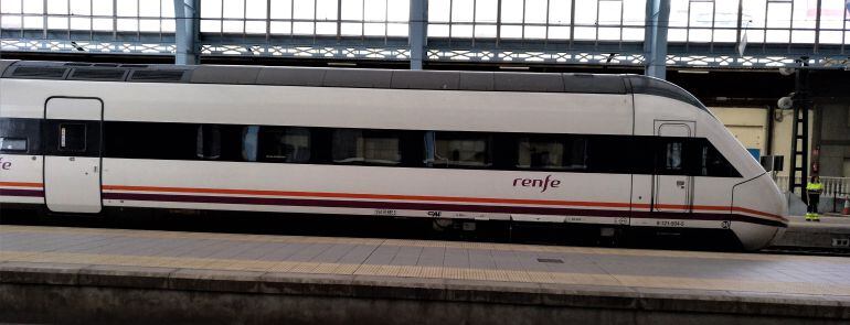 Tren en la estación de A Coruña