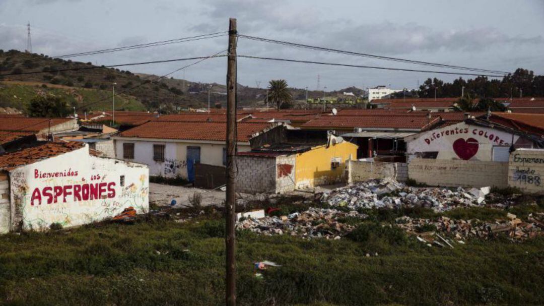 Vista de la barriada de los Asperones de Málaga. Jorge Zapata. EFE.