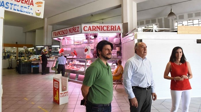 Un momento de la visita