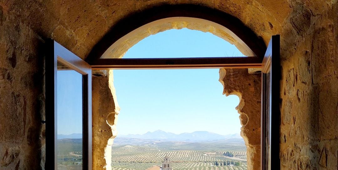 Interior de la Torre Homenaje del Castillo de Higuera de Calatrava.