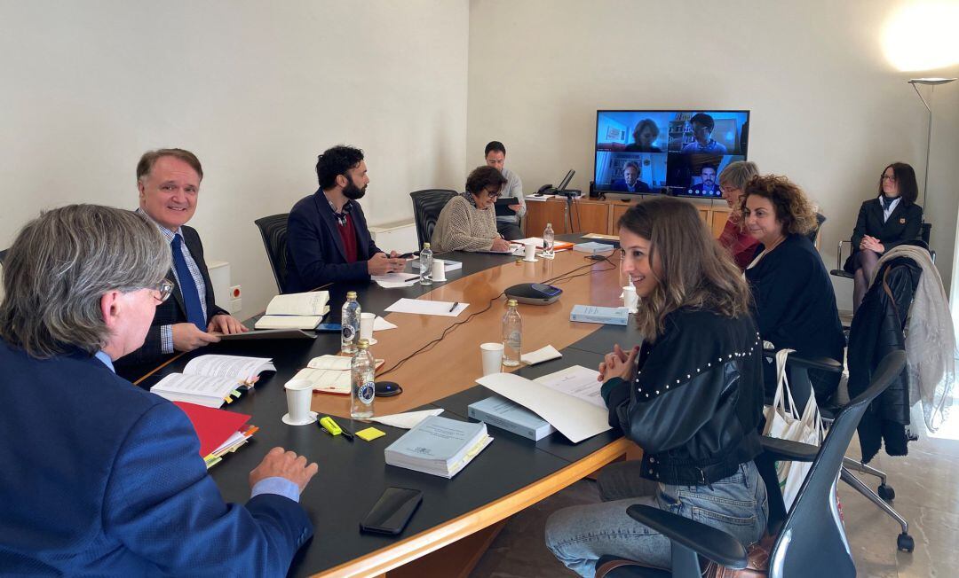 Reunión telemática de la Junta de Portavoces del Parlament. 
 