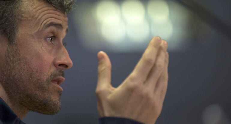 El técnico del F.C. Barcelona Luis Enrique Martínez.