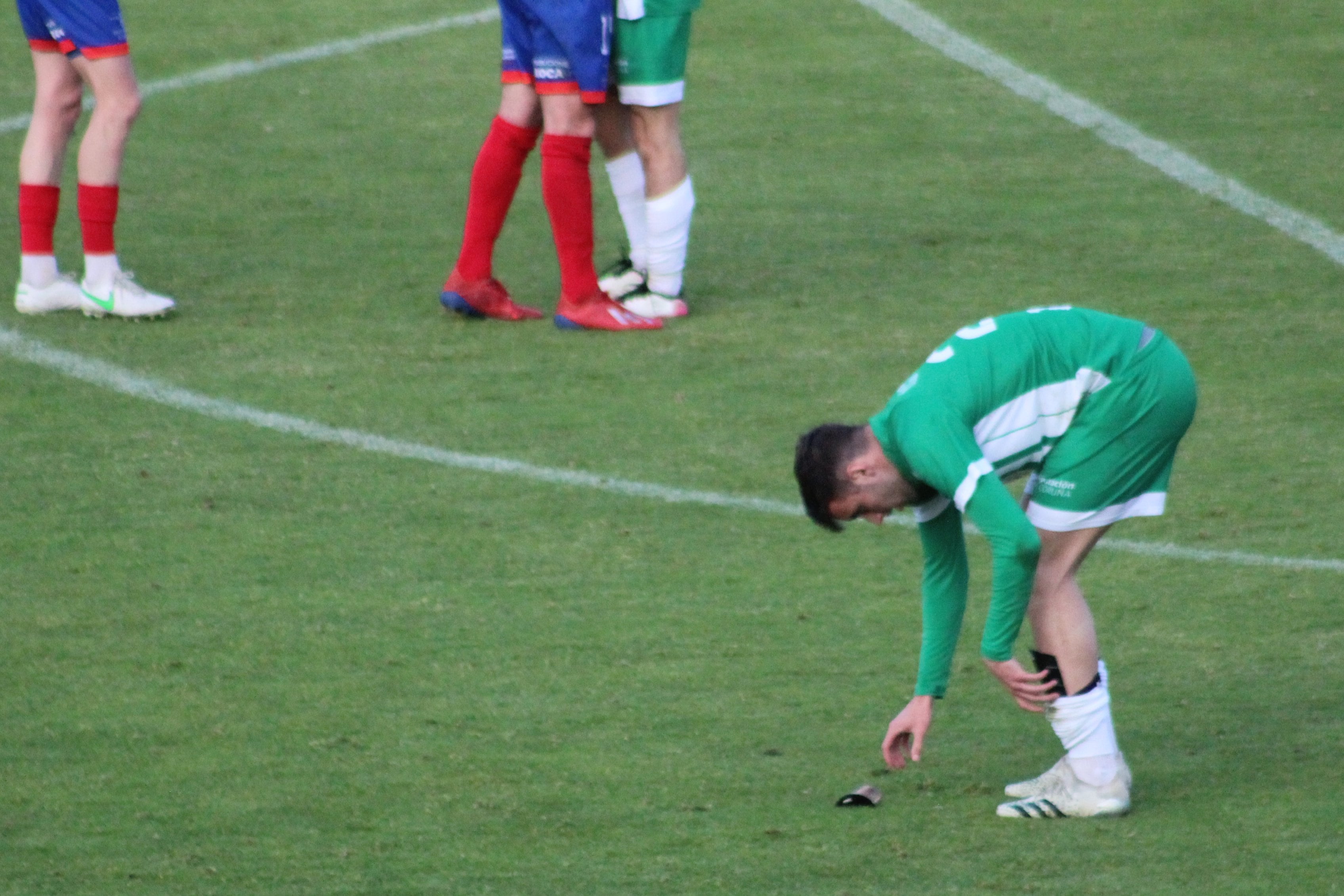 Imagen tras el final del partido en el Vero Boquete