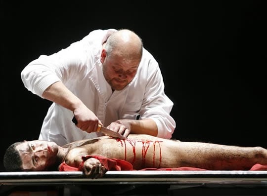 Un momento del pase gráfico.