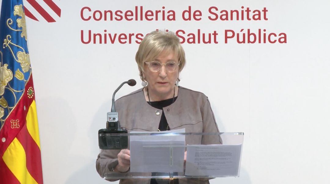 Consellera Ana Barceló en rueda de prensa