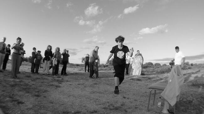 'Líneas compartidas' de la artista Esther Ferrer