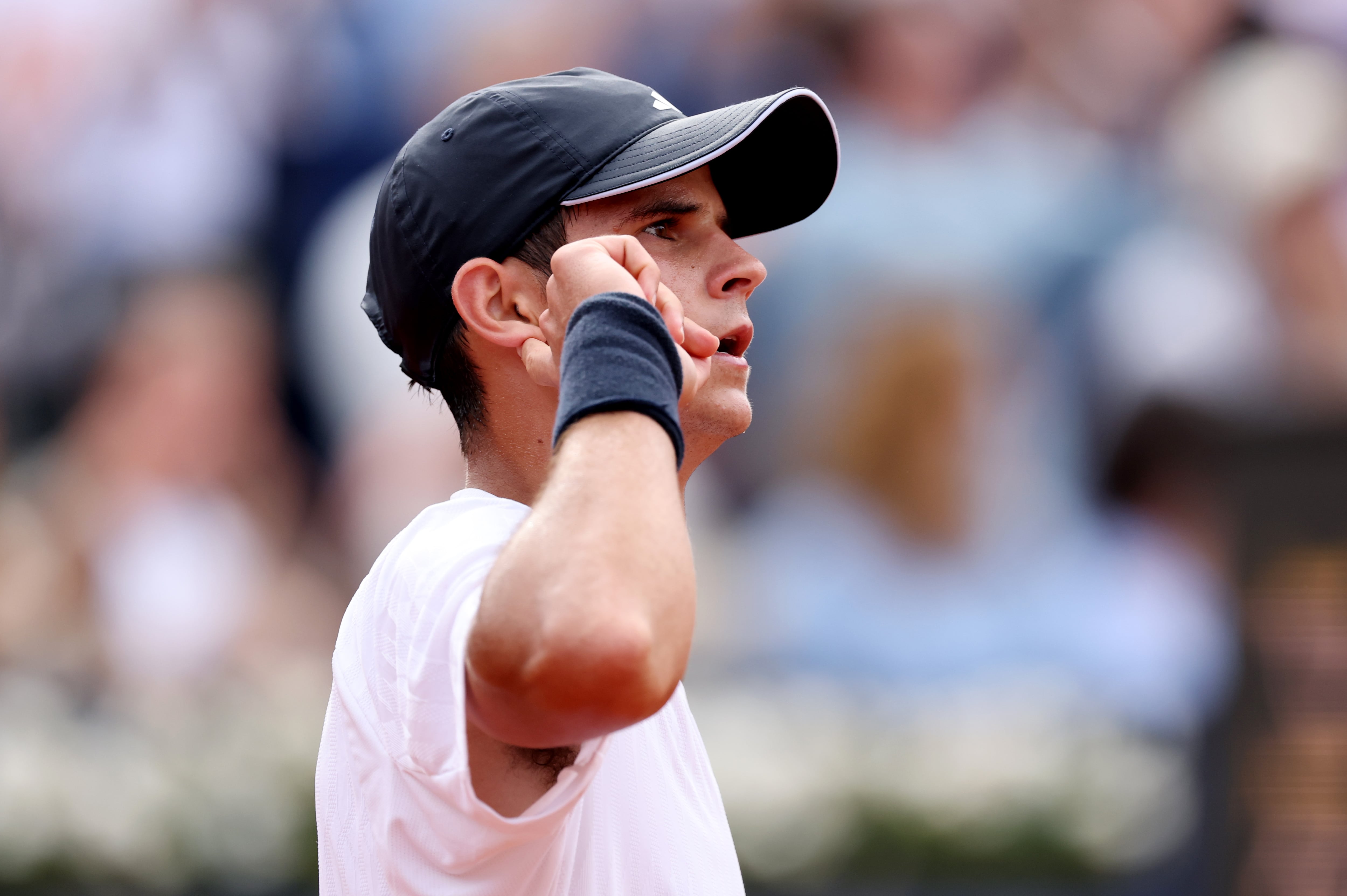 Rafa Jódar, durante el partido ante Arthur Fils en las semifinales del Godó