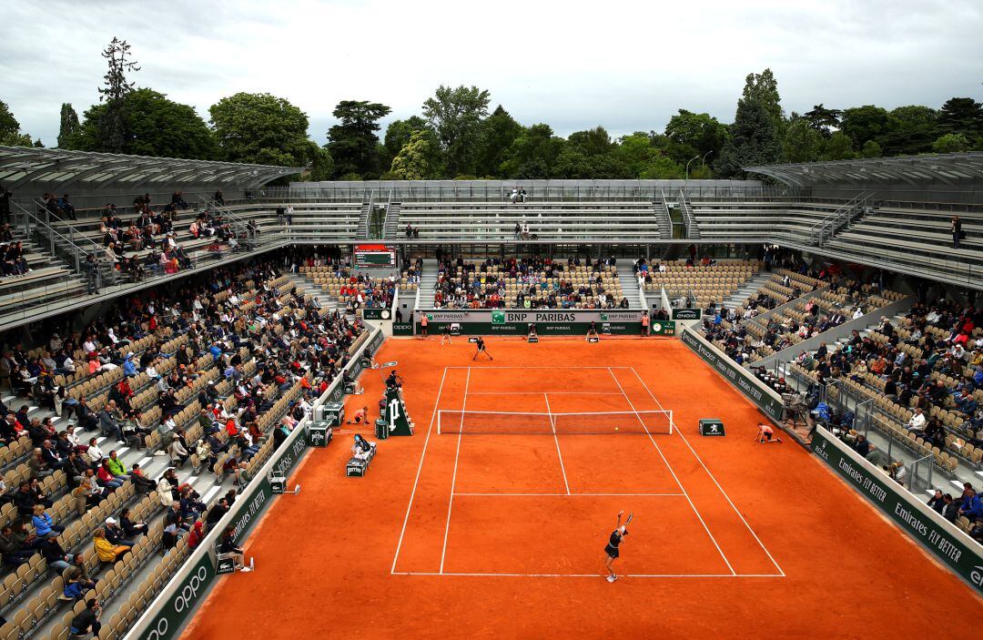 Vista general de la pista Simonne Matthiew de Roland Garros