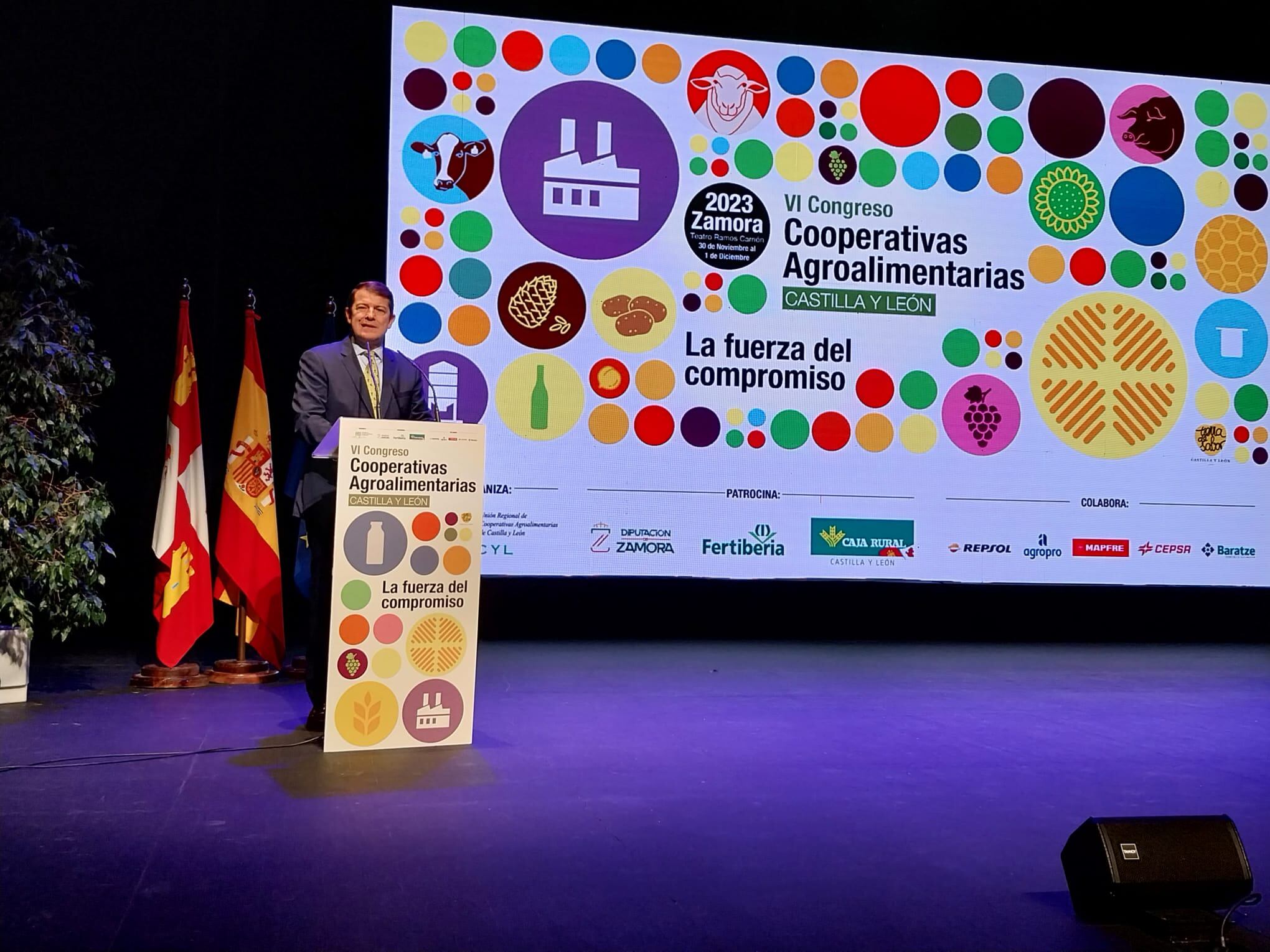 El Presidente de la Junta, Alfonso Fernandez Mañueco, en la clausura del congreso de Urcacyl