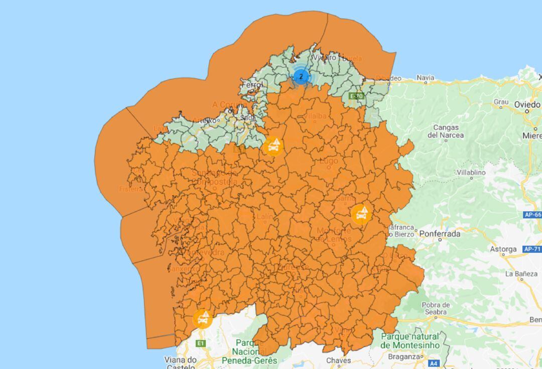 El 112 mantenía la alerta esta mañana