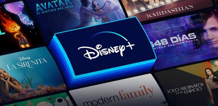 Cabecera de la web de Disney+.