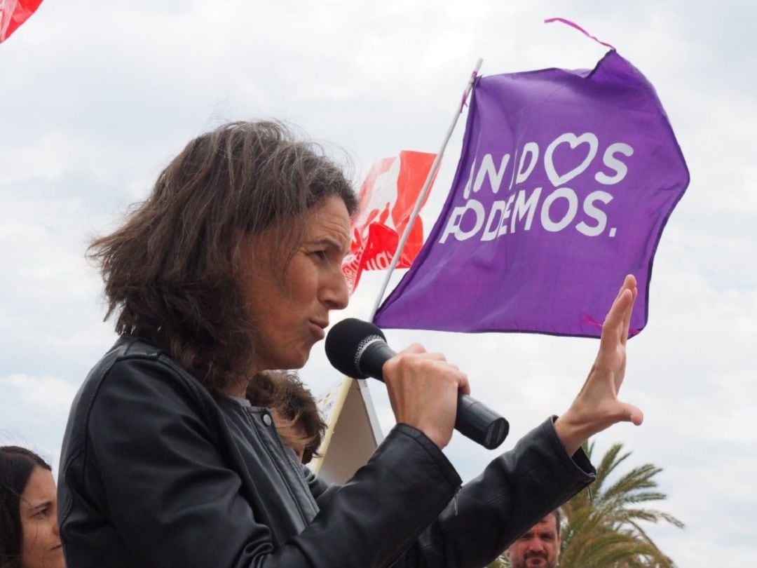 María Oliver, candidata de Unides Podem Esquerra Unida a la alcaldía de Valencia