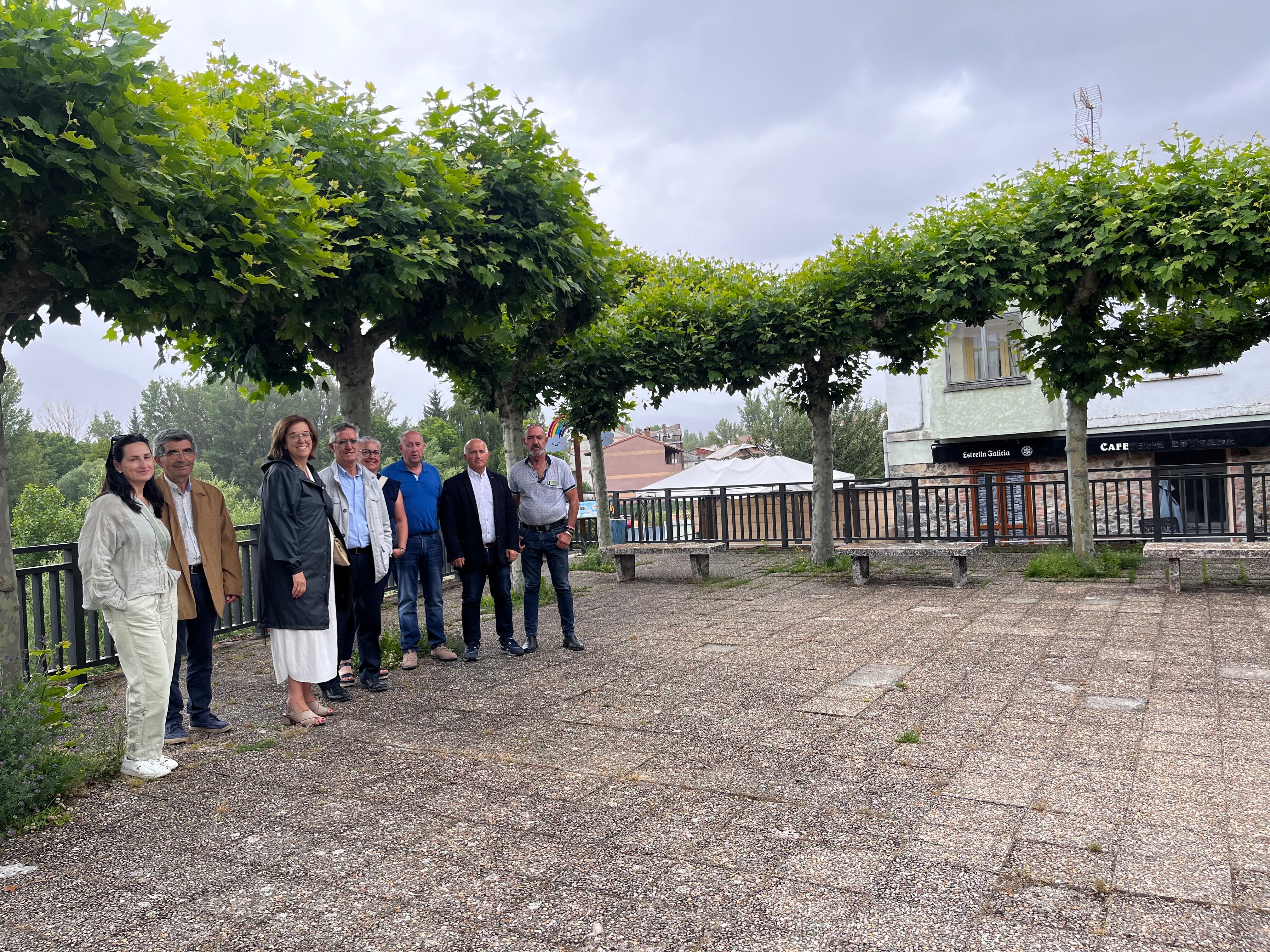 Visita institucional de la Diputación de Palencia a Velilla del Río Carrión