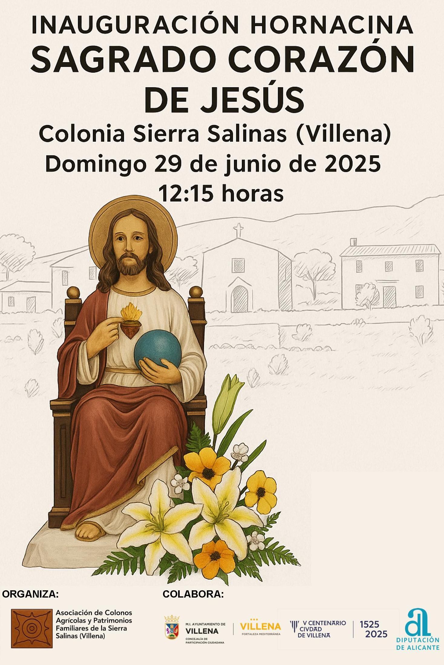 Cartel del acto del domingo