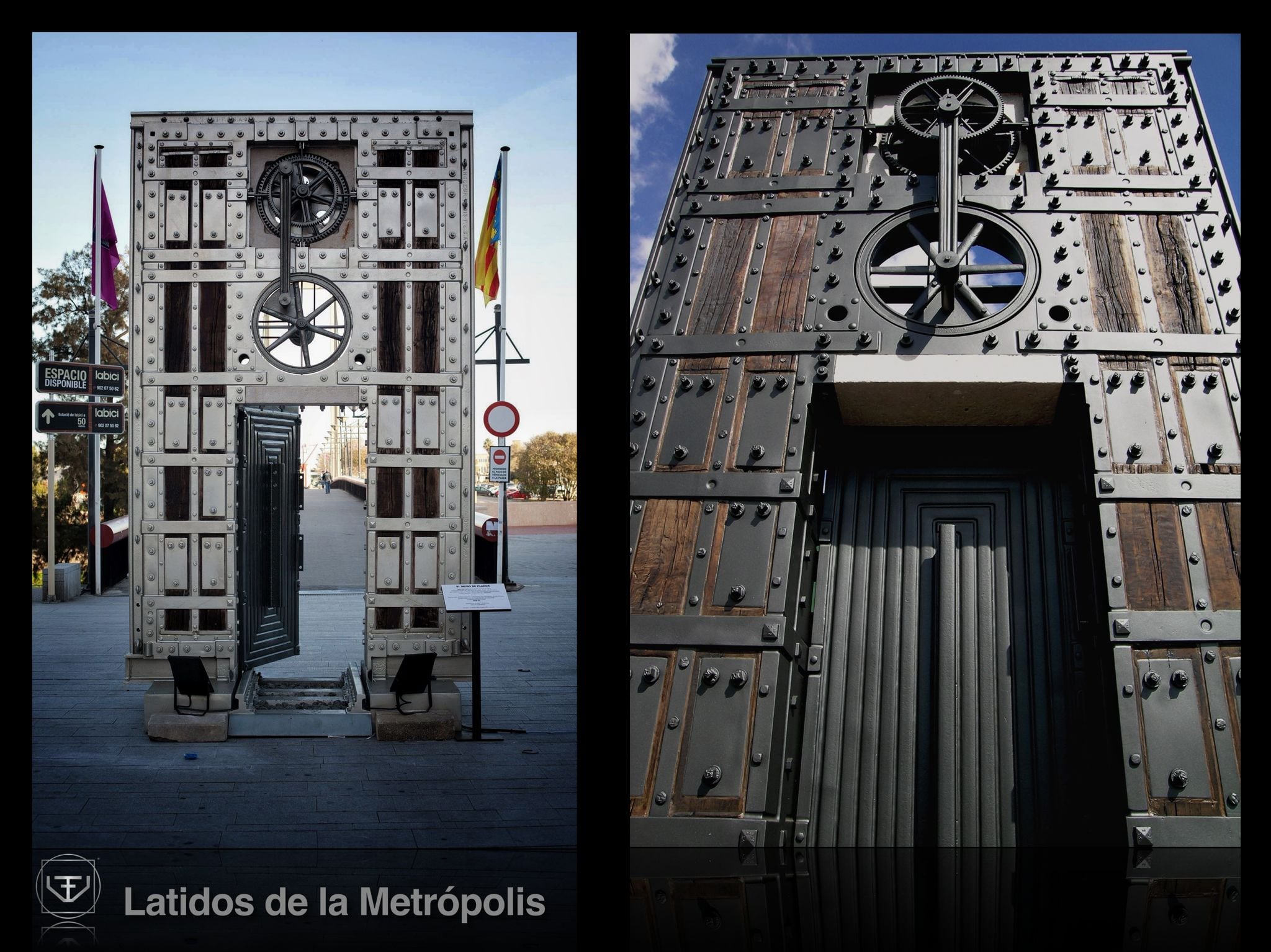 Escultura &#039;Latidos de la Metrópolis&#039;.