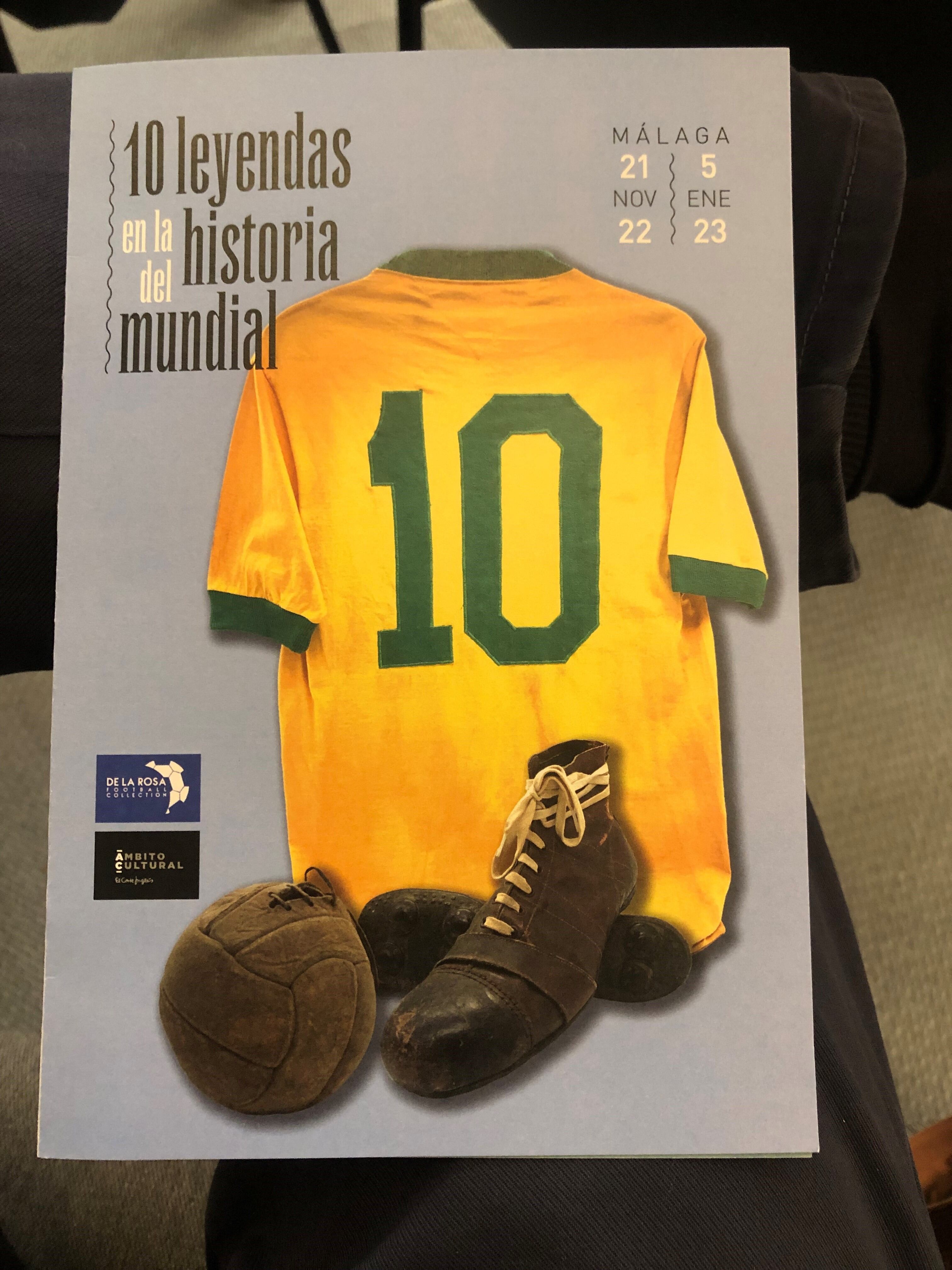 10 leyendas en la historia del Mundial en la sala de Ámbito Cultural de El Corte Inglés de Málaga