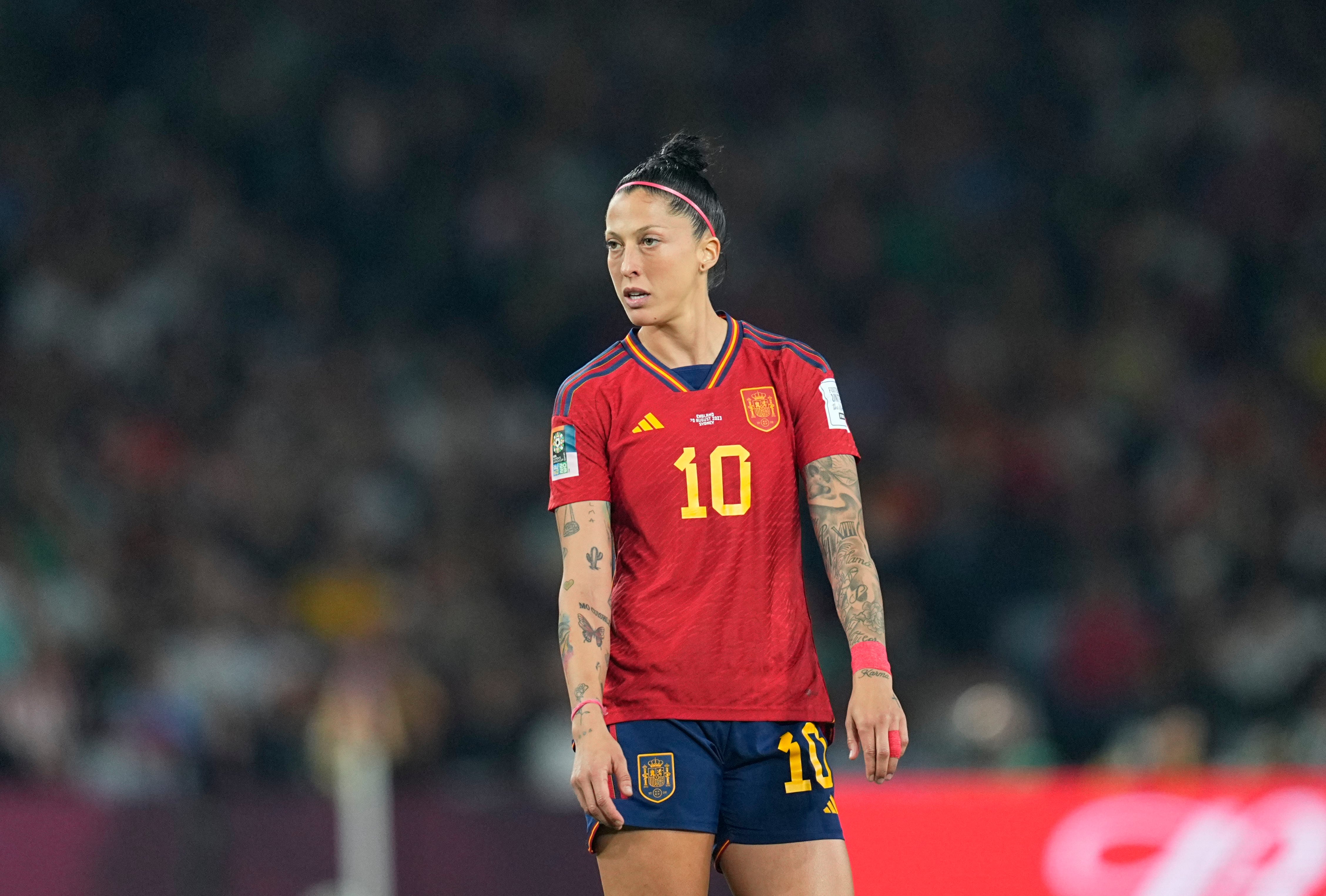 Jennifer Hermoso durante el partido de la final del Mundial ante Inglaterra.