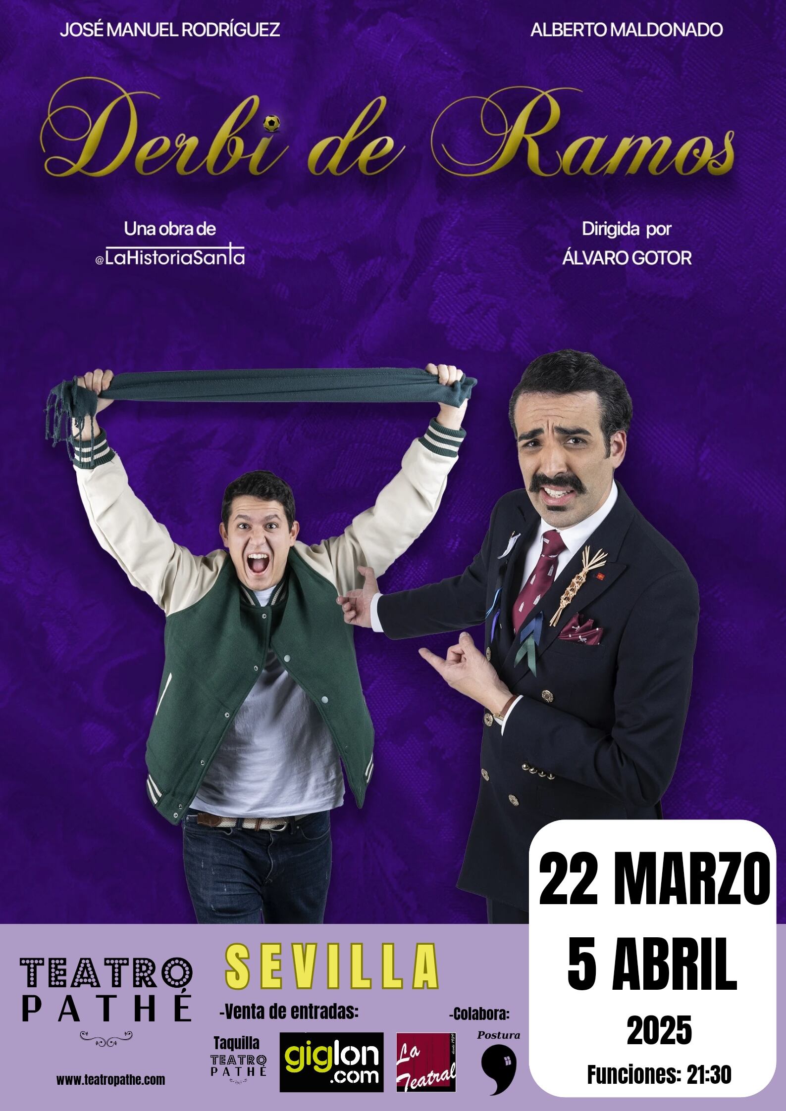 Cartel de la comedia teatral 'Derbi de Ramos'