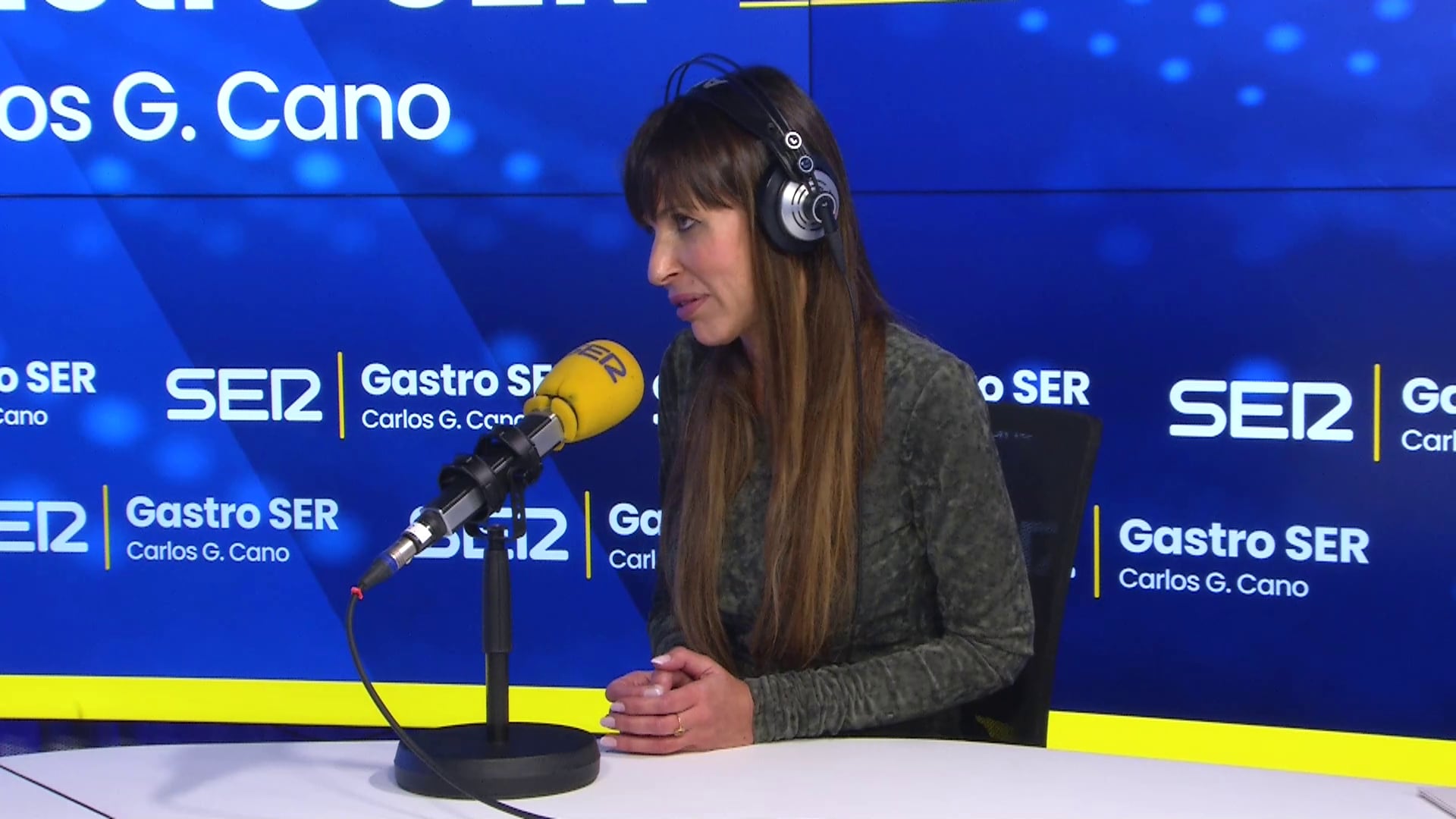 Verónica Chazín, hablando de la calidad de los &#039;catering&#039; durante la entrevista en &#039;Gastro SER&#039;.