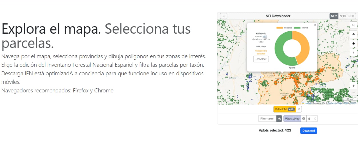 El proyecto LOD.FOR.TREES de la UVa, galardonado con el Premio ASEDIE por la web “Descarga IFN&quot;