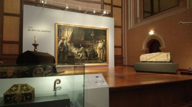 La muestra está distribuida en la Sala de la Corona del edificio Pignatelli, sede del Gobierno de Aragón