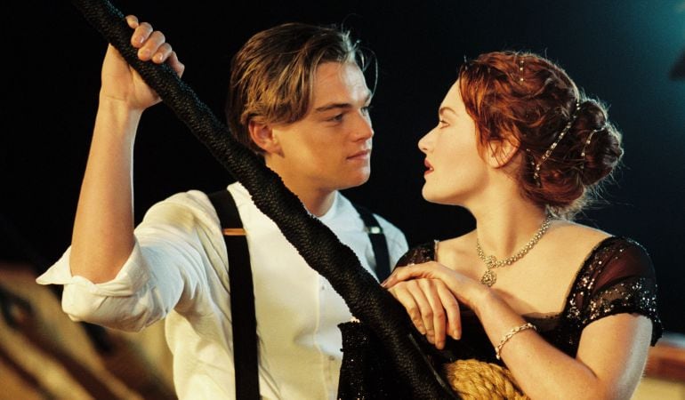 Jack y Rose en Titanic.