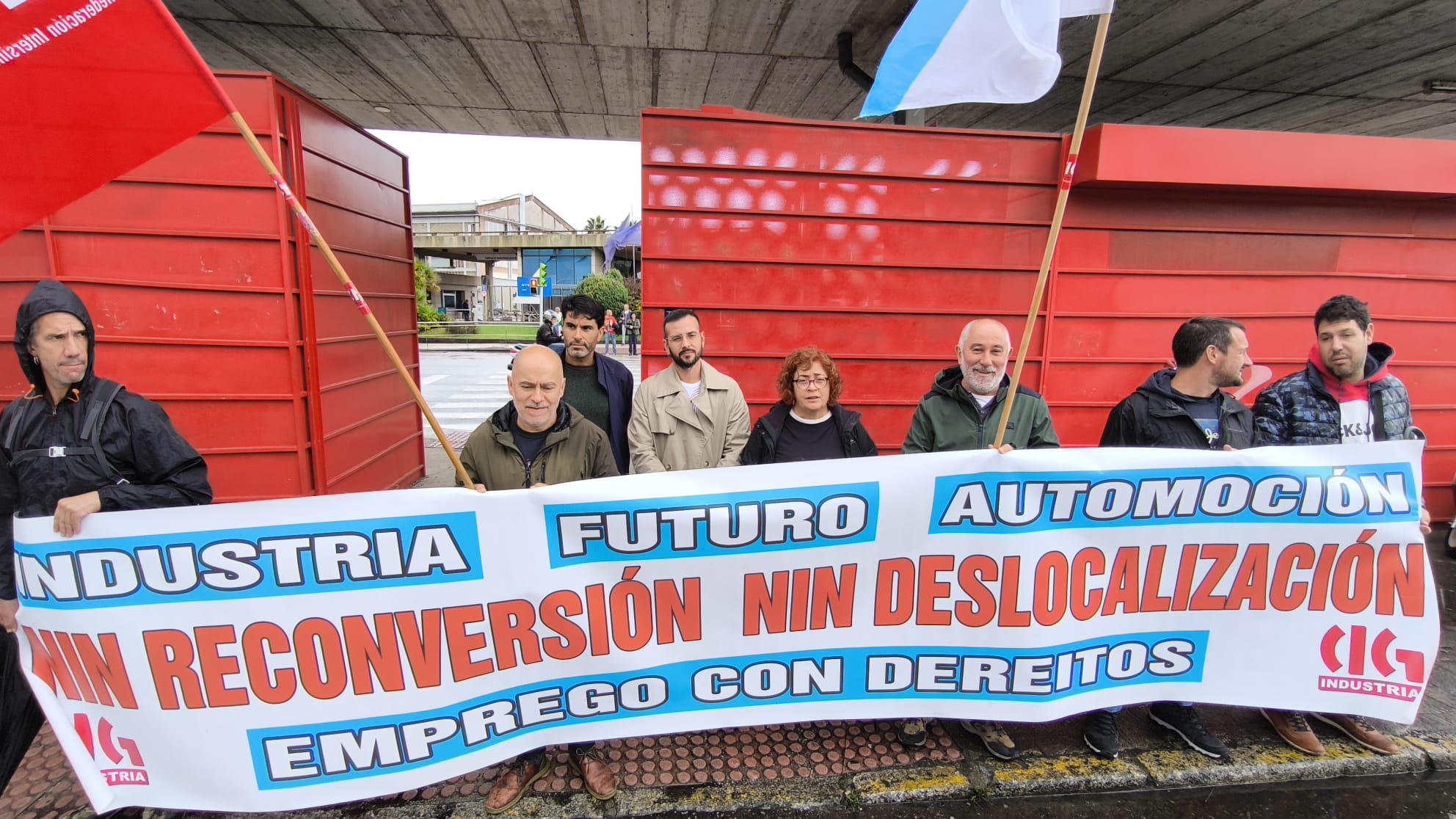 Protesta de la CIG en Stellantis Vigo