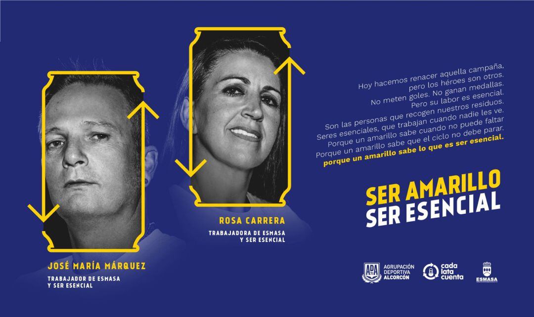 Cartel de la campaña Ser Amarillo, Ser Esencial