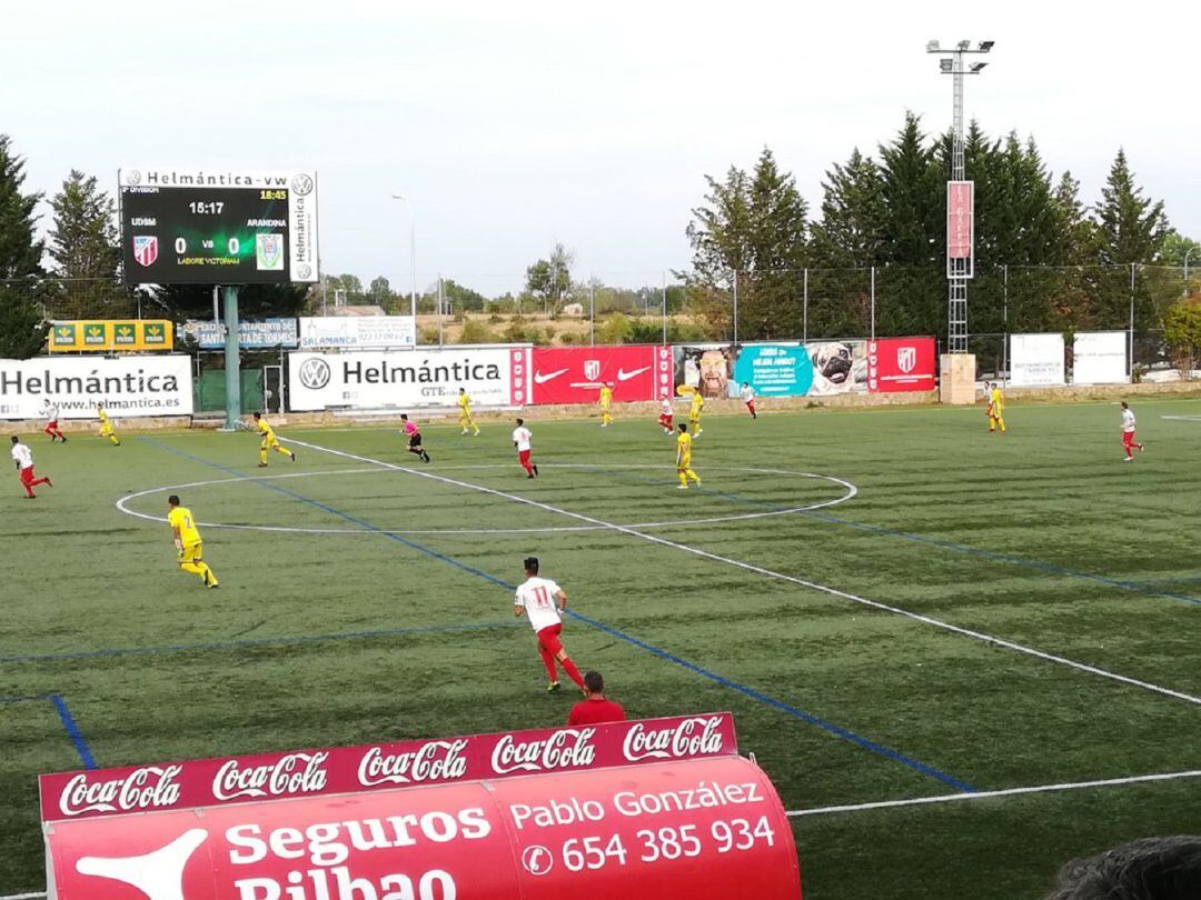 Lance del juego del encuentro disputado en Santa Marta