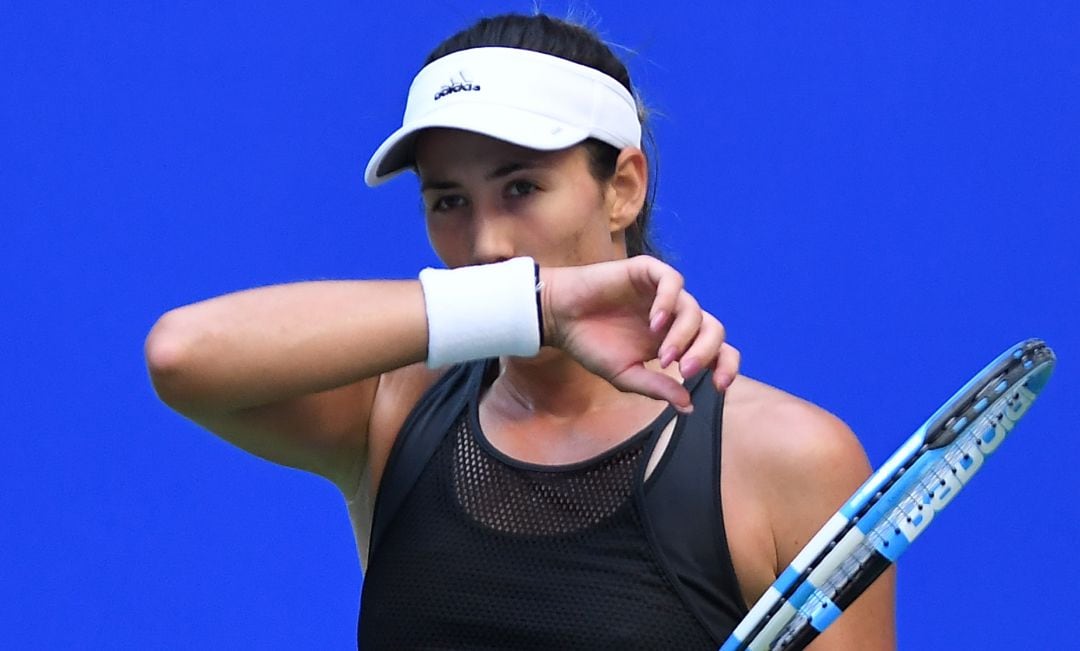 Garbiñe Muguruza, en uno de sus últimos partidos