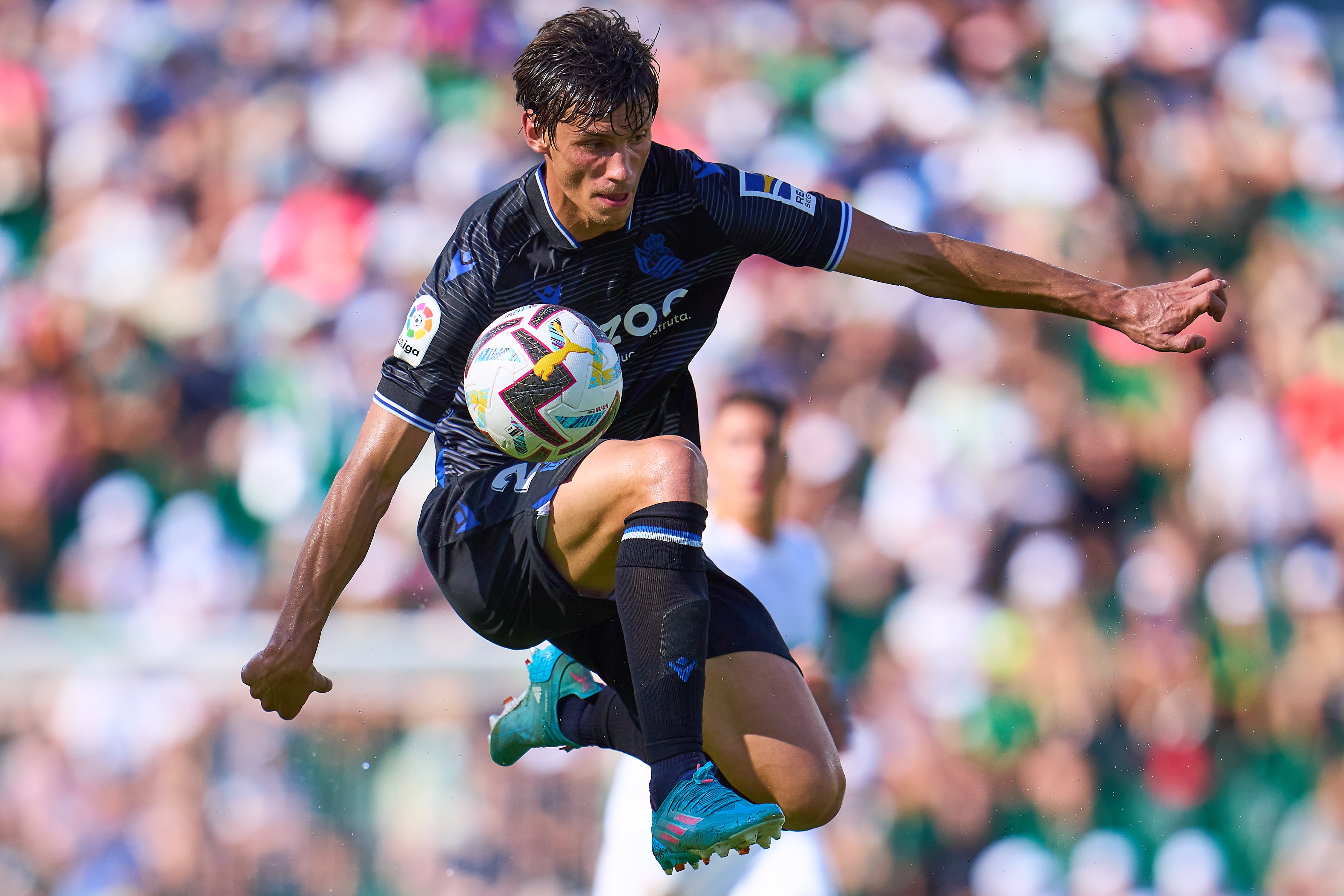 Robin Le Normand, en un partido de esta temporada con la Real Sociedad