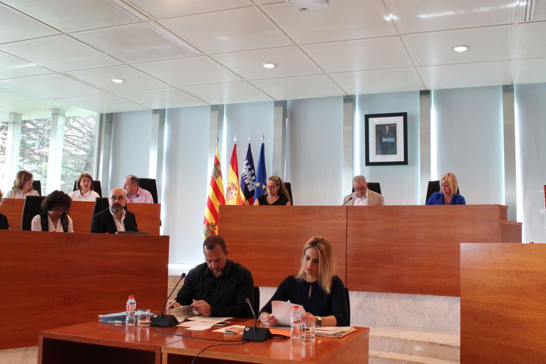 Imagen de un pleno del Consell de Ibiza en la pasada legislatura