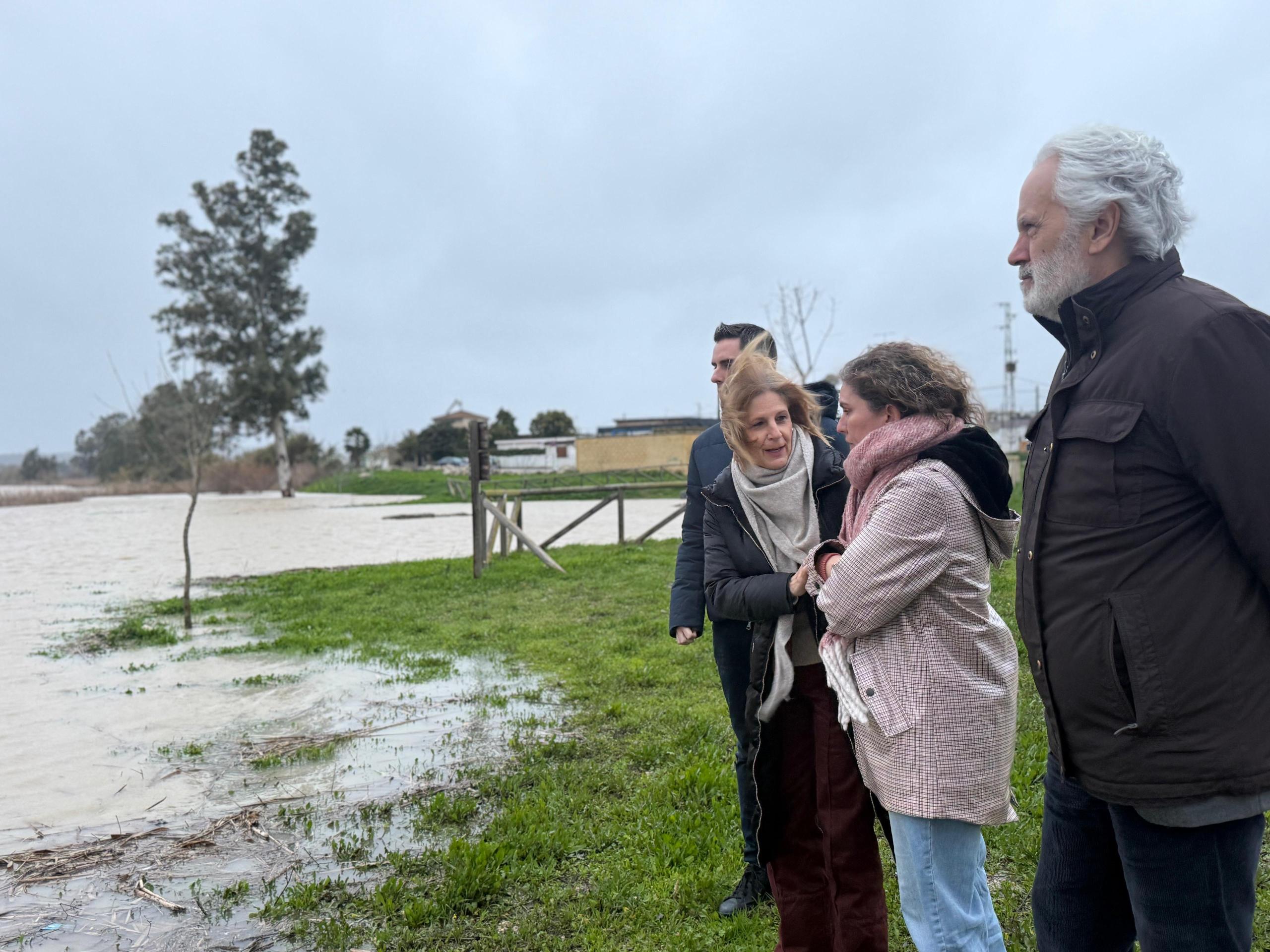 Cauce del río Guadalete a su paso por la zona rural de Jerez