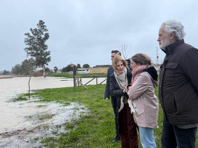 Cauce del río Guadalete a su paso por la zona rural de Jerez