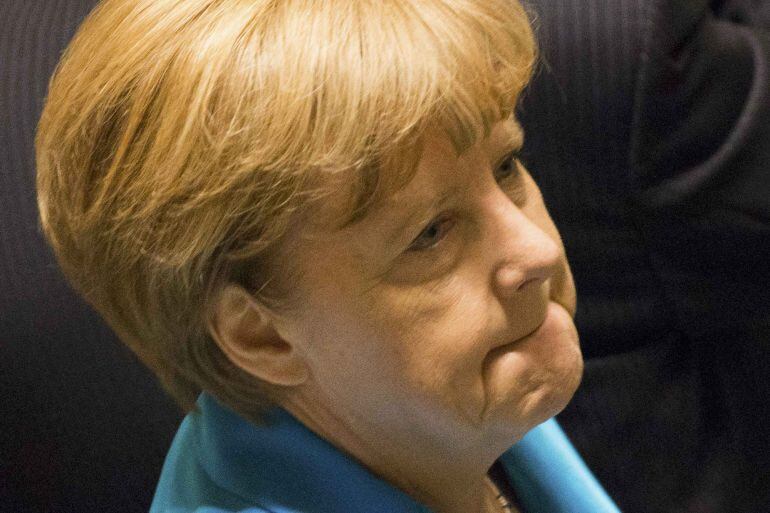 German Chancellor Angela Merkel arrives for a plenary meeting of the United Nations Sustainable Development Summit 2015 at United Nations headquarters in Manhattan, New York, September 25, 2015. More than 150 world leaders are expected to attend the U.N. 