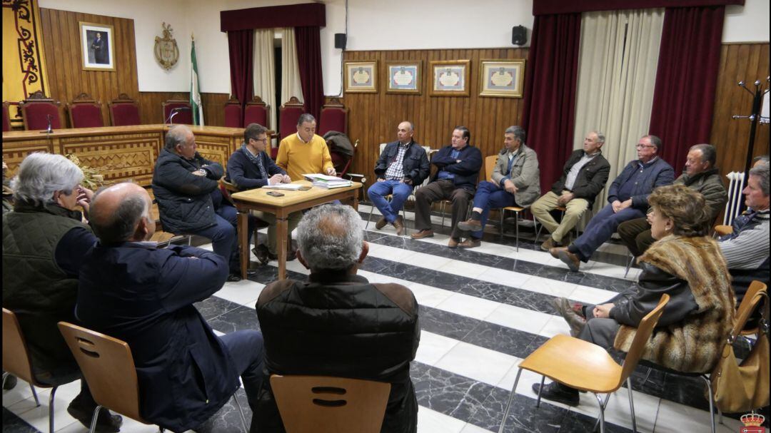 Reunión mantenida en el Ayuntamiento de Villacarrillo.