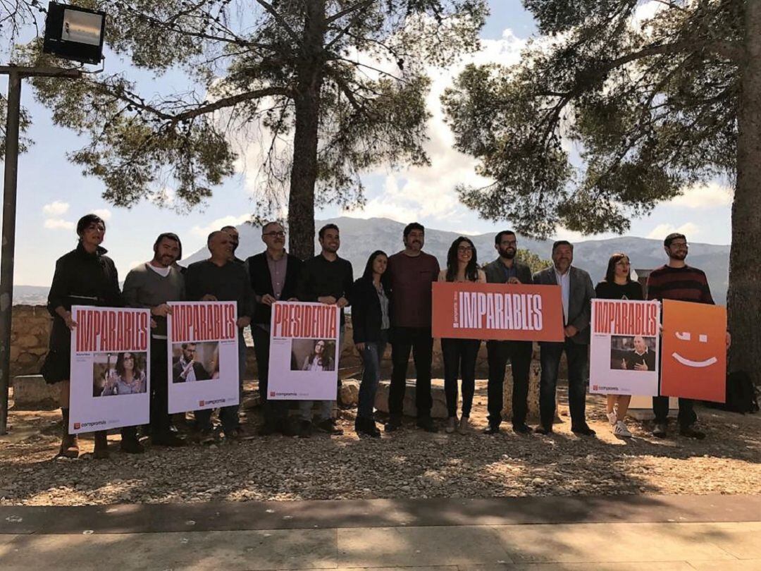 Presentación de la imagen y eslogan de la campaña 'Imparables' de Compromís.