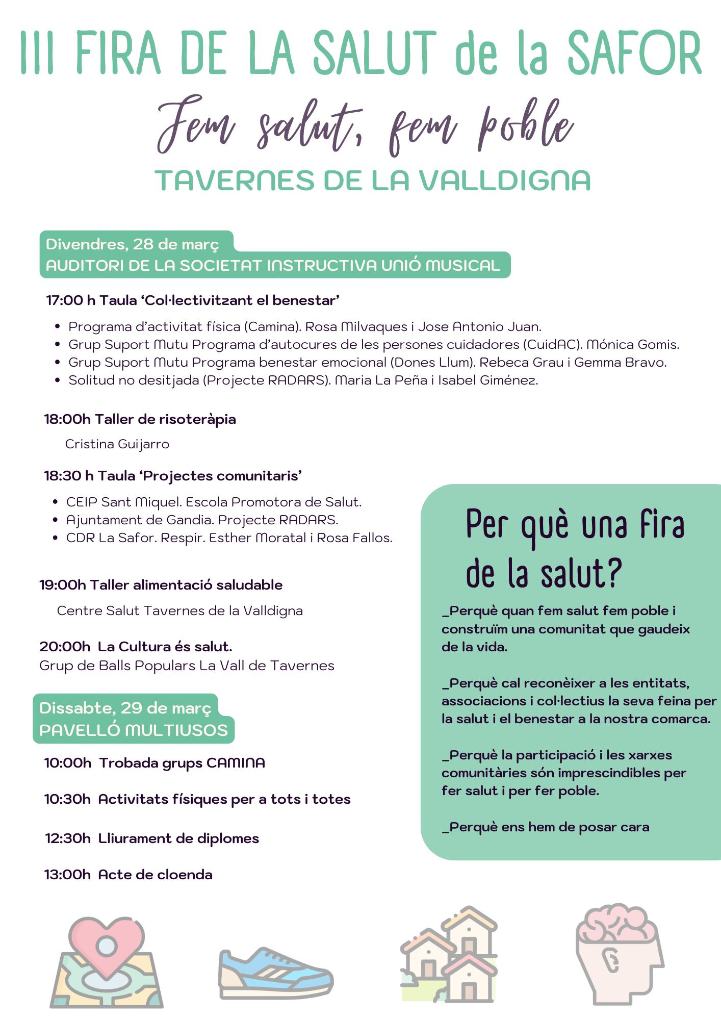 Programación de la III Feria de la Salud
