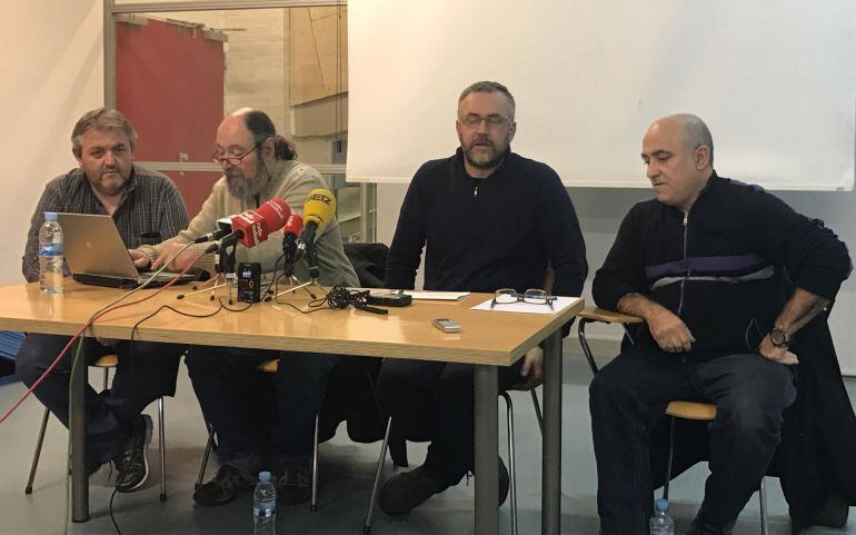 Los cuatro junteros críticos de Podemos en Álava.