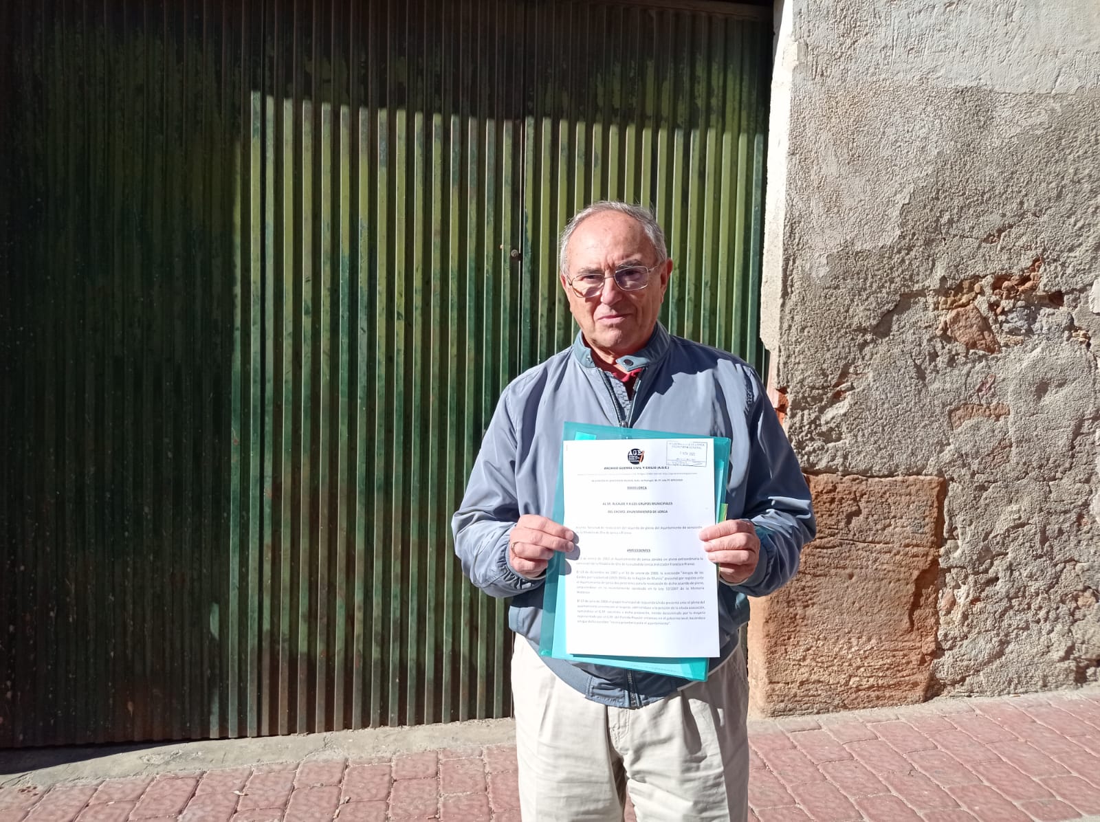 Floren Dimas, delegado en la Región de Murcia de la asociación de memoria histórica Archivo, Guerra y Exilio