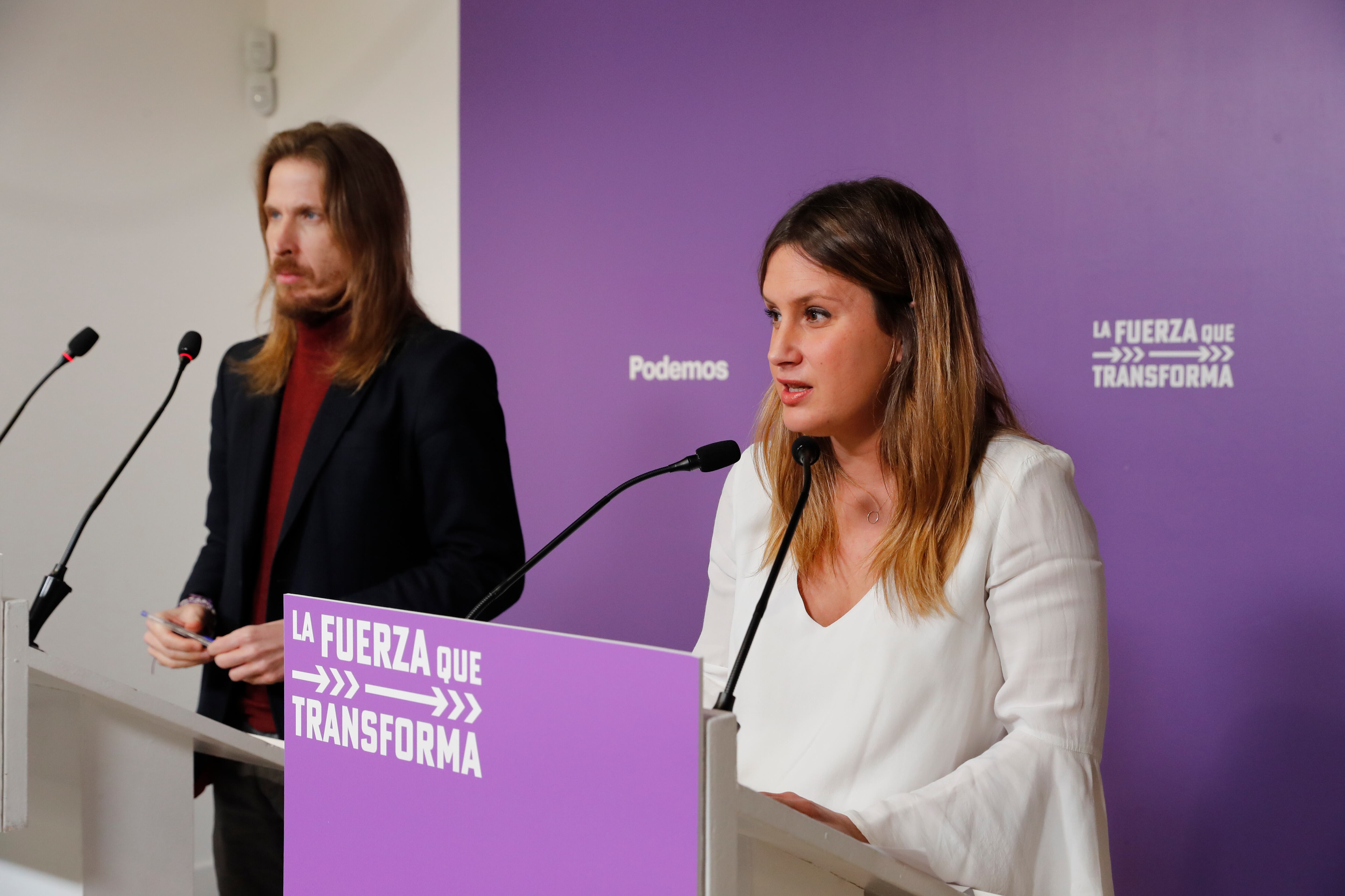 Rueda de prensa de Podemos